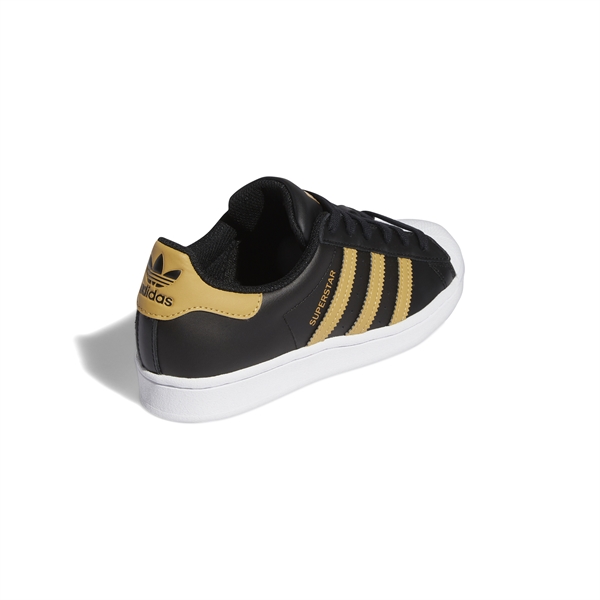 Adidas sneakers "Superstar J" - sort/tan/hvid